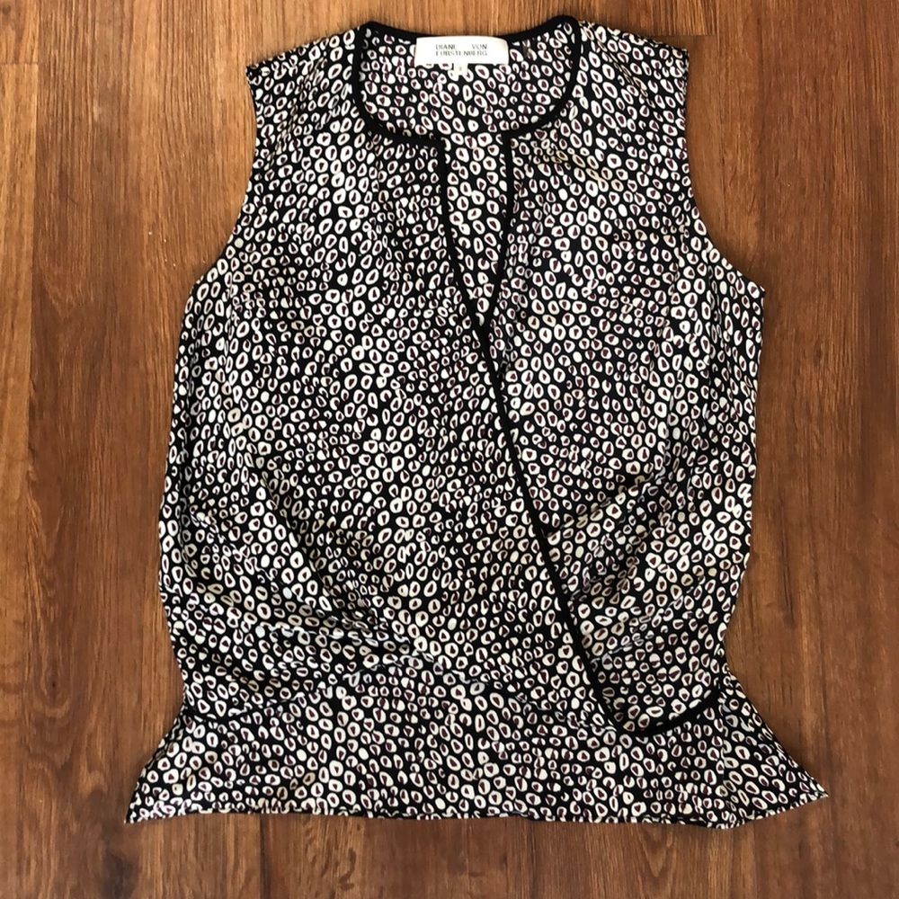 Diane von Furstenberg sleeveless blouse